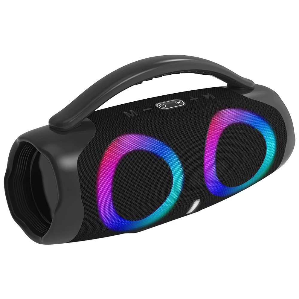 Caixa de som Bluetooth Portátil Com Led RGB 22cm Portátil FM Pronta Entrega Envio Imediato Oferta Promoção