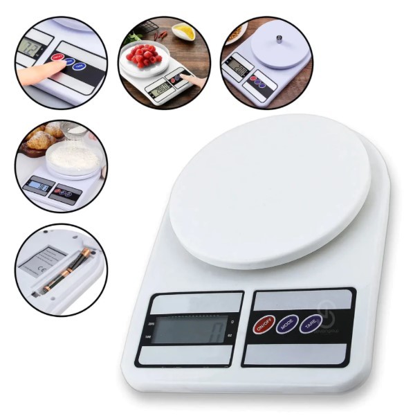 Balança de Cozinha  digital Precisão  10kg Nutrição E Dieta, Até 10 kg, Escala 1 grama