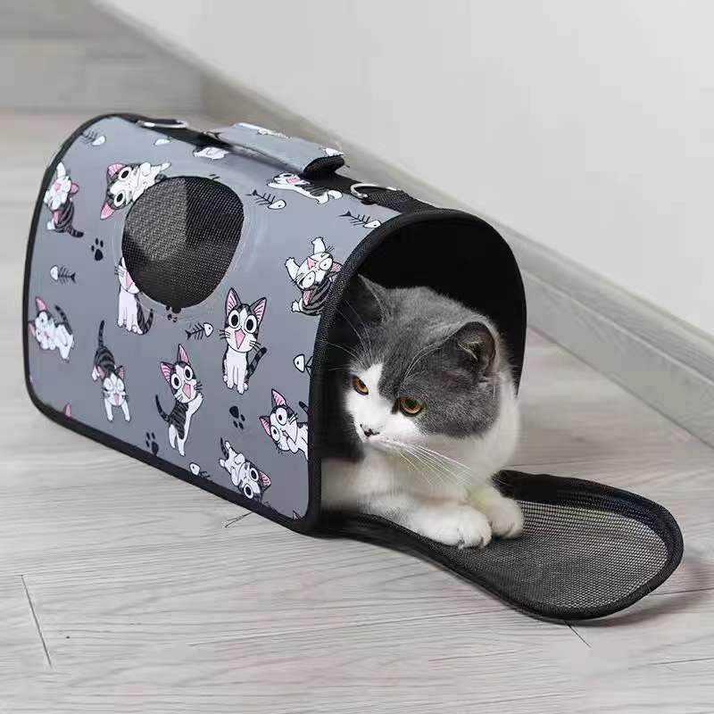Bolsa Casinha Estampada para Transporte de Pets