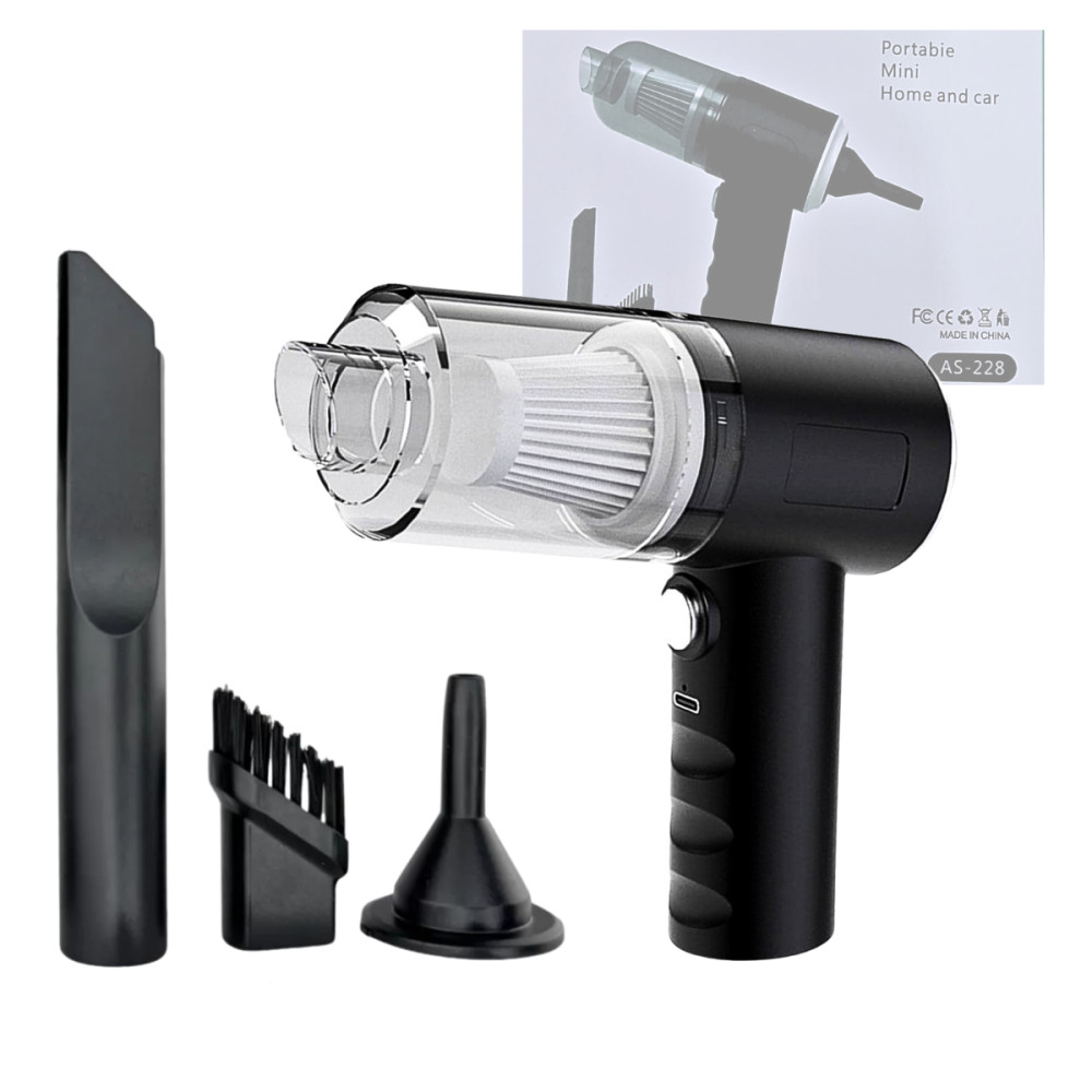 Mini Aspirador de Pó Portátil Sem Fio 3 em 1 Recarregável USB para Carro Teclado Sofá, Extra Flash Ofertas