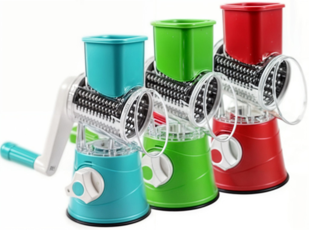 Ralador Fatiador Cortador Multiuso 3 Em 1 Manual C/ Manivela