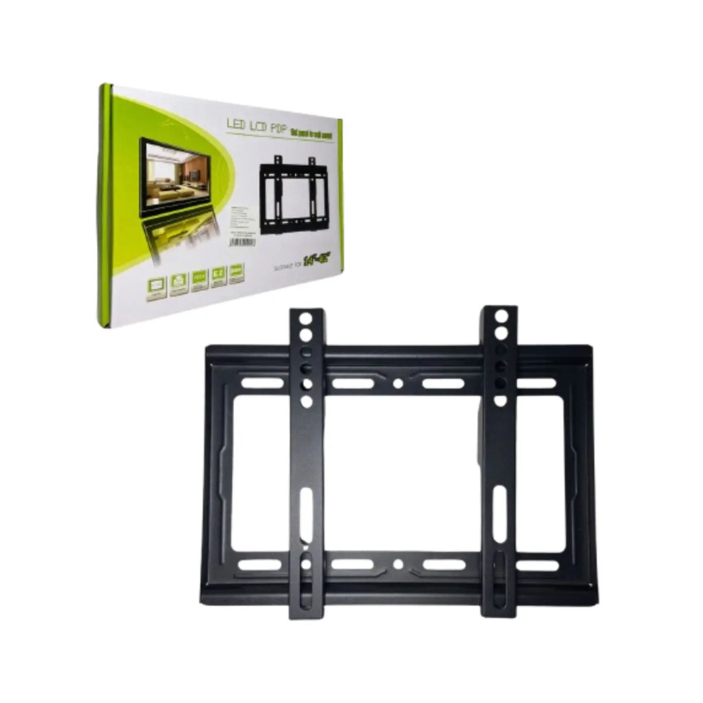 Suporte Fixo de Parede Universal para TV LED LCD PDP 14 a 42 Polegadas Super Discreto Suporta ate 25 Quilos.