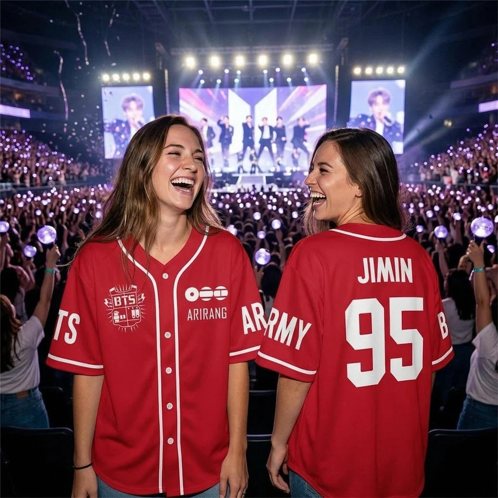 (Veste grande) Camisa Personalizada Com Decote Em V, Merch de Turnê Mundial para Fãs