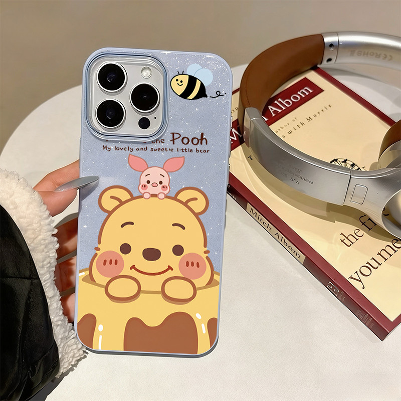 Capa De Doces Para Samsung A17 A07 A26 A06 A16 A54 A05 A15 A14 A13 A12 A32 A34 A52 A55 A54 Abelha Pooh UYI