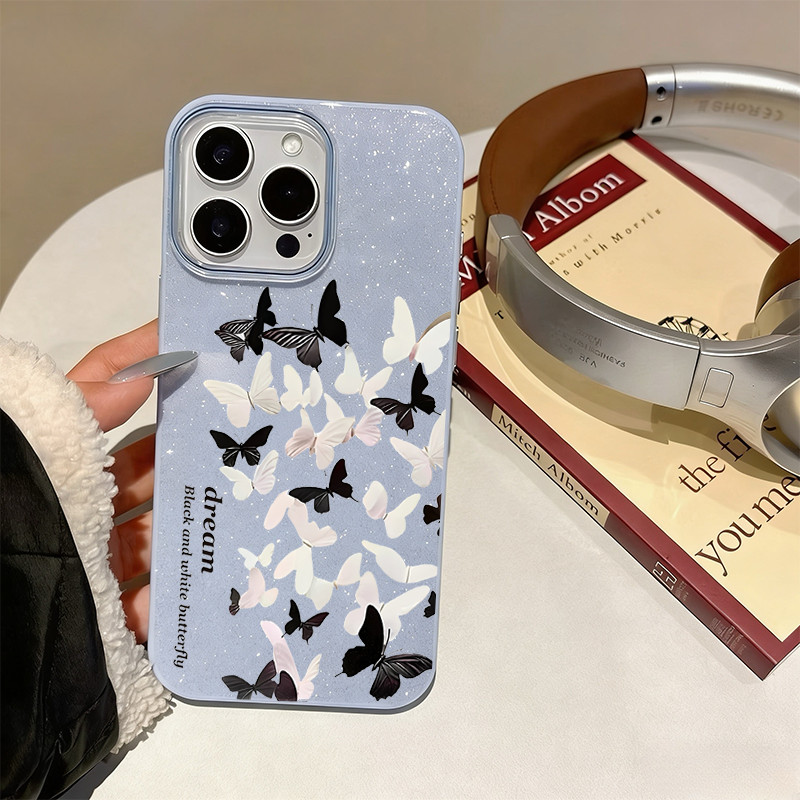 Capa De Doces Para Samsung A17 A07 A26 A06 A16 A54 A05 A15 A14 A13 A12 A32 A34 A52 A55 A54 BW Borboleta UYI