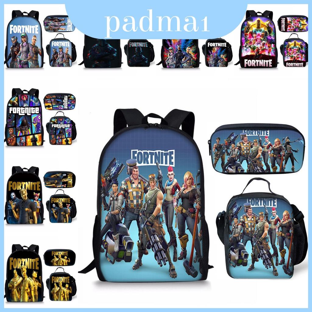 Conjunto Versátil De Mochila De Três Peças Com Estojo Exclusivo E Lancheira