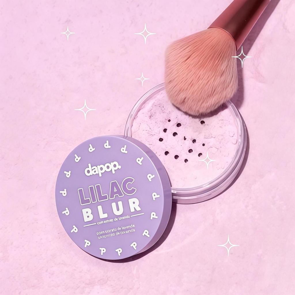 Pó Lilac Blur Dapop – Pó Solto com Efeito Blur, Controle de Oleosidade e Alta Fixação DP2381 pronta entrega