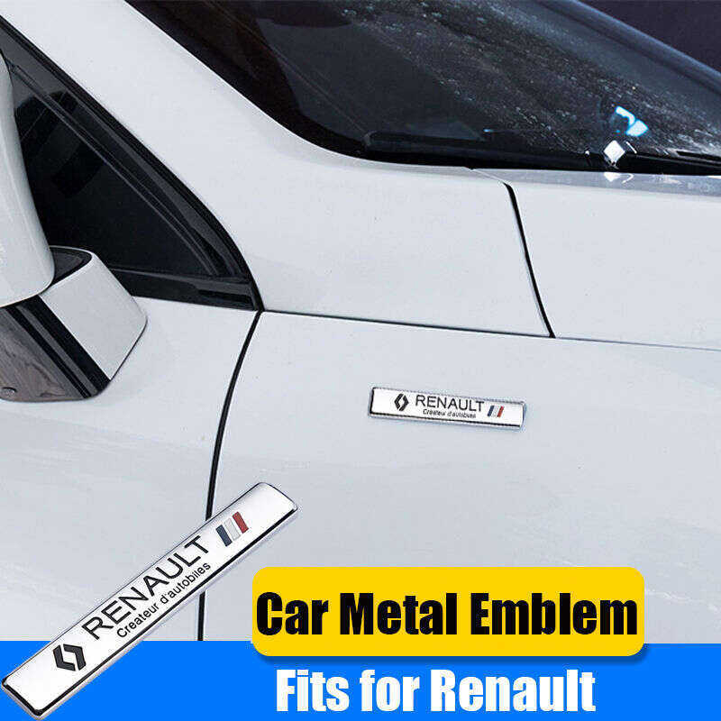 PuraAutoRepair Estilo De Carro Adesivo De Metal Auto Corpo Traseiro Tronco Emblema Exterior Decoração Para Renault Clio