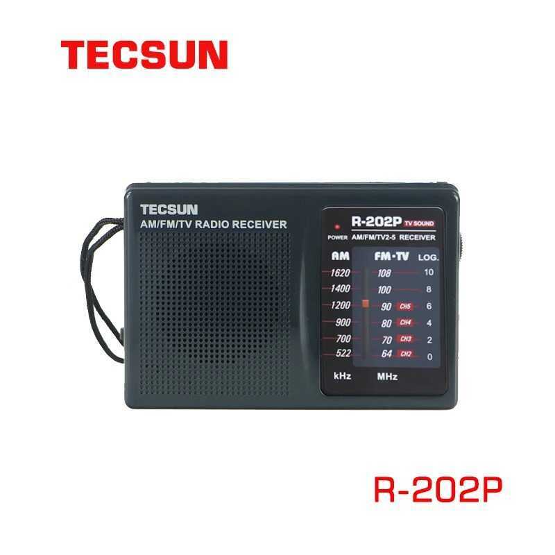 Rádio FM/AM de bolso Tecsun/Tecsun R-202P (pode ouvir rádio Campus)
