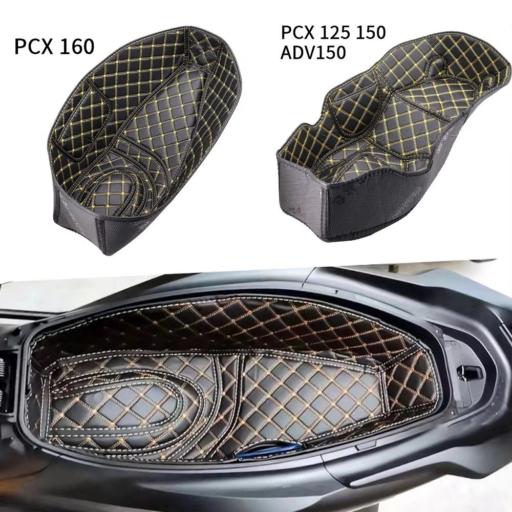 Para HONDA PCX 125 150 160 ADV150 ADV160 Almofada Interna Do Porta-Malas Traseiro Da Motocicleta Balde De Assento Armaze