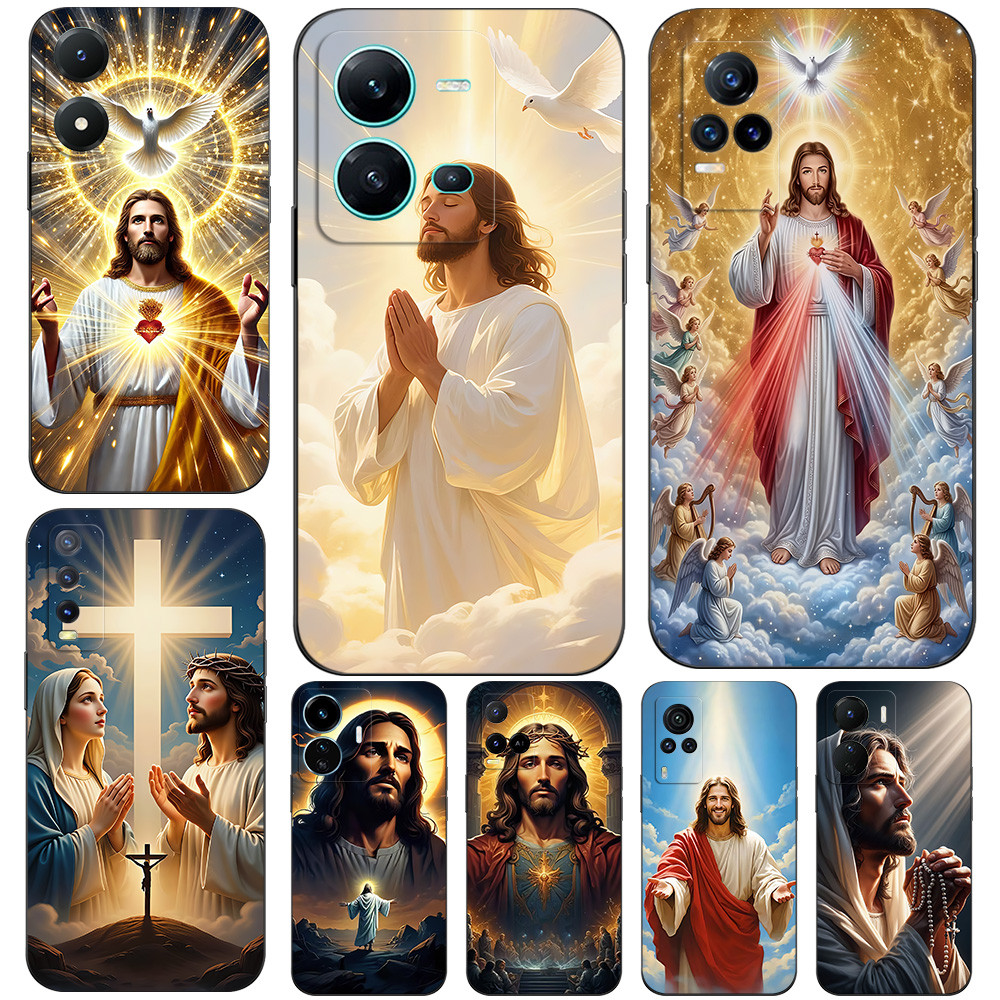 Capa Para vivo Y1S 2020 Y91C Y90 Y85 Y89 V9 Juventude PRO Z1 Z1i Traseira De Telefone Silicone Macio Preto Tpu Fé Em Jes
