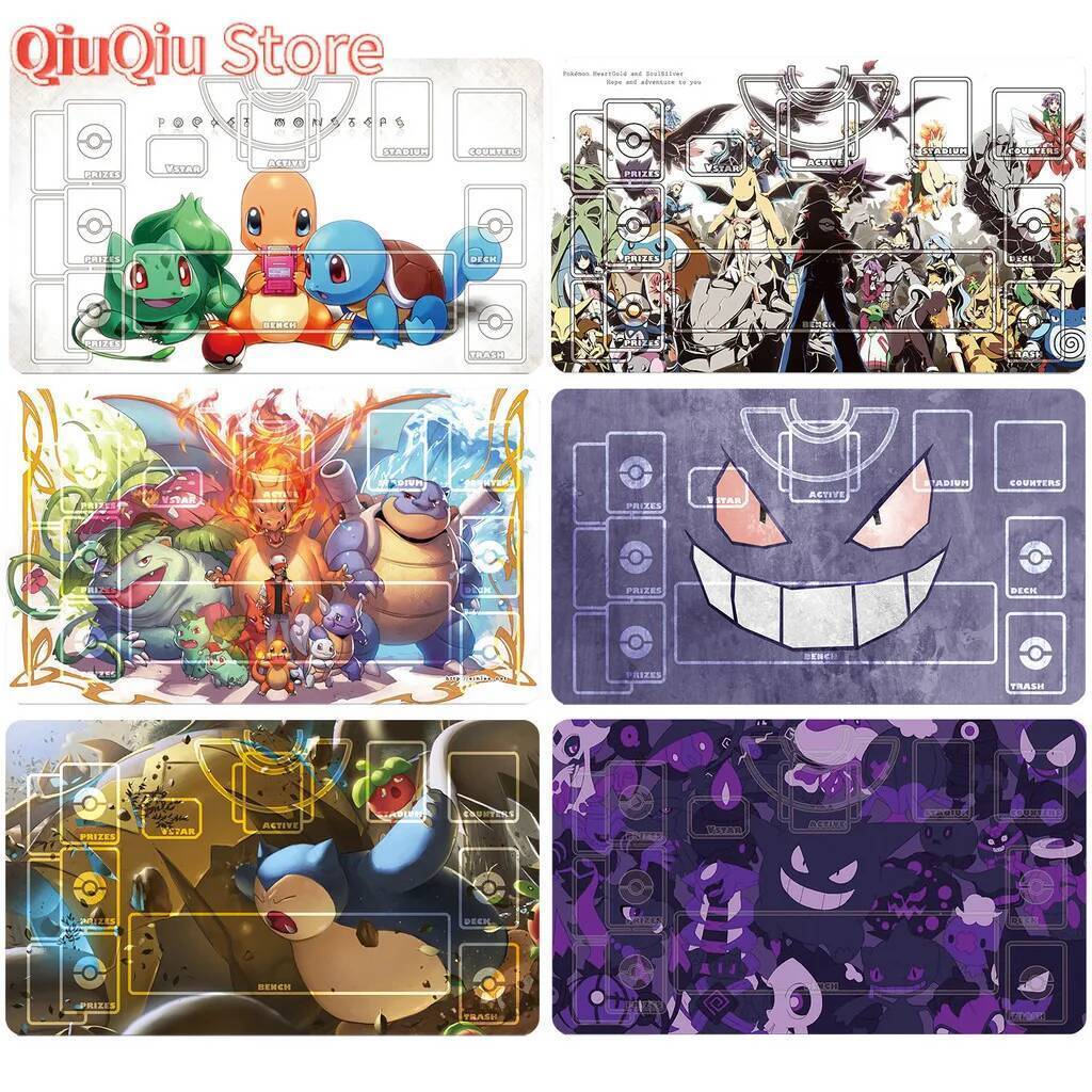 Tipo De Fogo Pokémon Arcanine Charmander TCG Playmat Gaming Mouse Pad Tapete De Mesa Antiderrapante À Prova D'água
