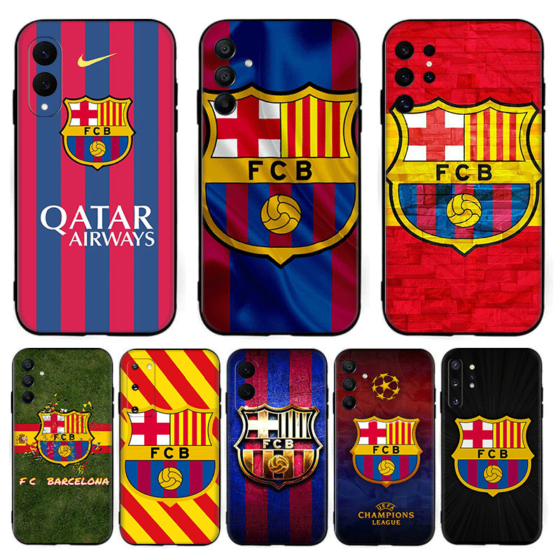 barcelona Clube De Futebol rq . 2 Para Samsung S7 Edge S8 S9 Plus Compatibilidade TPU Caso De Telefone Capa Macia Protet