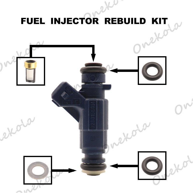 Kit de reparo de malha de filtro de anel de vedação de injetor de combustível adequado para Mercedes-Benz SLK320 W210 02