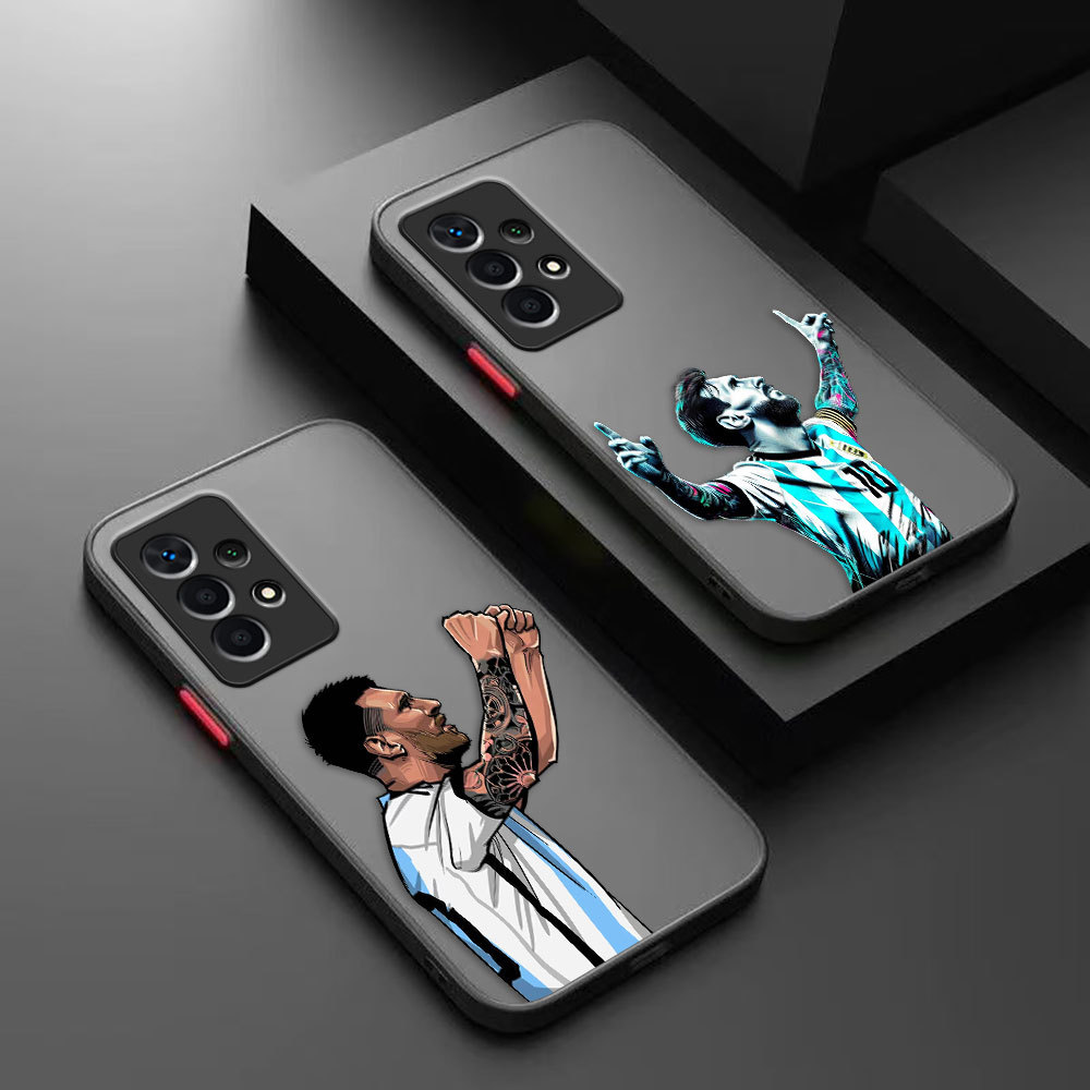 Capa De Telefone Fosca Superstars Messi 10 Para Samsung A14 A23 A12 A15 A16 A22 A23 A25 A31 A32 A33 A34 A36 A42 A51 A52