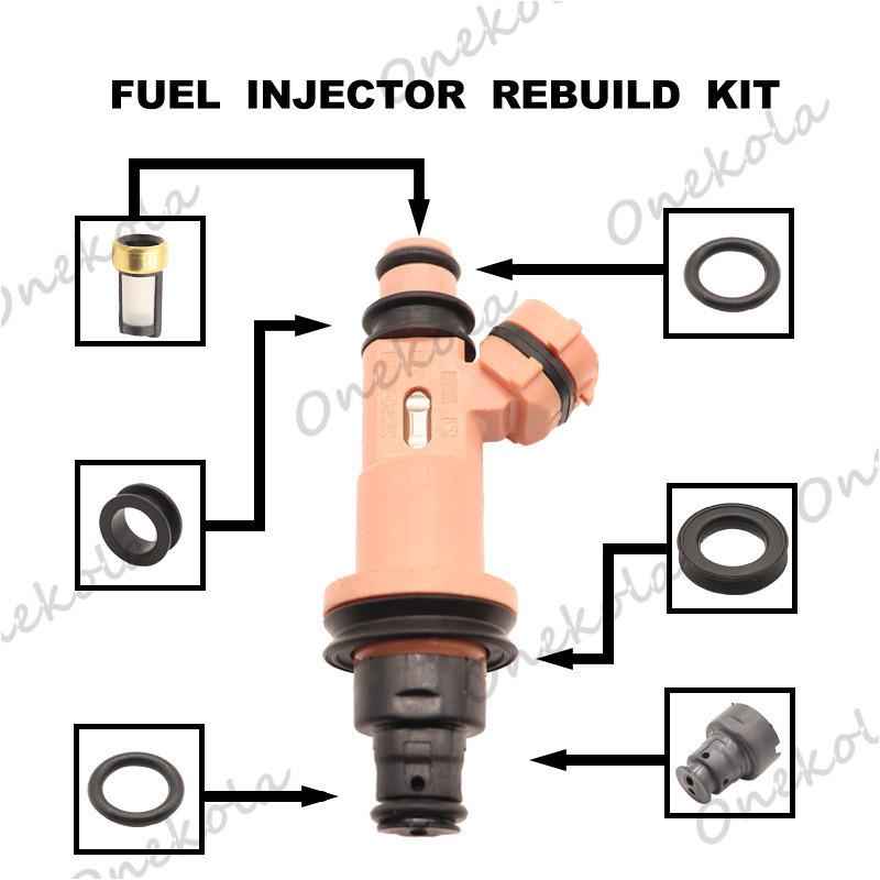 Kit de reparo de injetor de combustível, filtro de anel de vedação adequado para Lexus LS400 UCF20 23250-50030