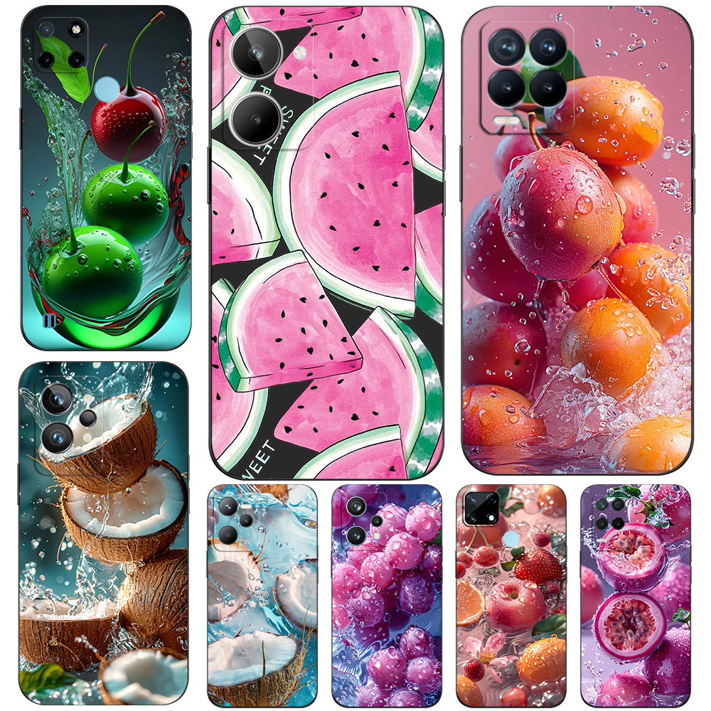 Capa Para Realme C15 C21 C21Y C25Y Narzo 50A 50i De Telefone Melancia Verão Frutas