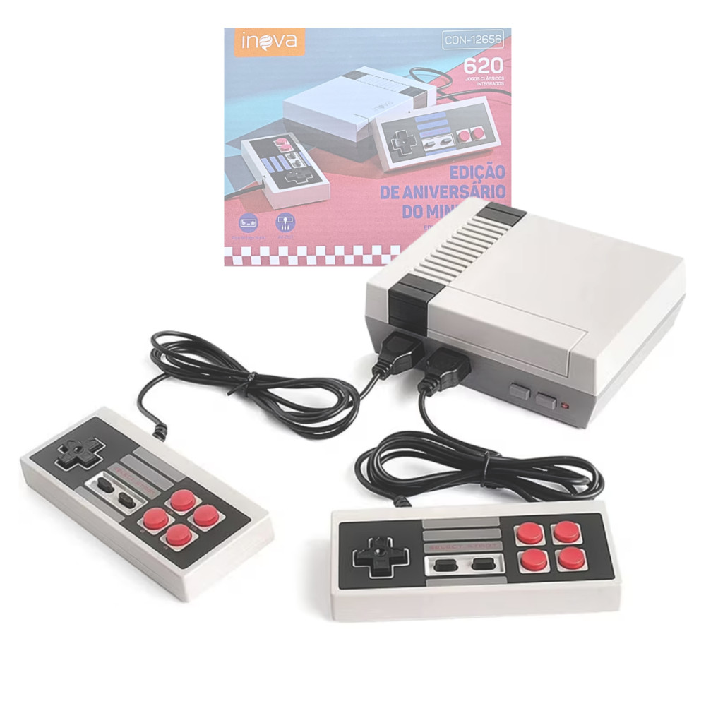 Mini Vídeo Game Retrô Portátil Console 620 Jogos INOVA CON-12656