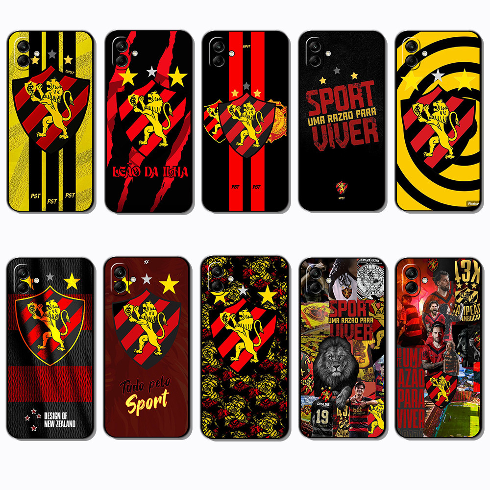 Para 3c Samsung Galaxy A04 A04E A05 A06 A07 Sport Club do Recife Capa De TPU Preta Macia