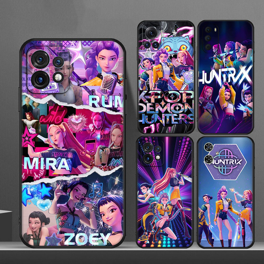Para Moto G50 G52 G82 G53 G54 G73 G85 Anime KPop Demônio Caçadores TPU Silicone Telefone Caso Macio 5Y28