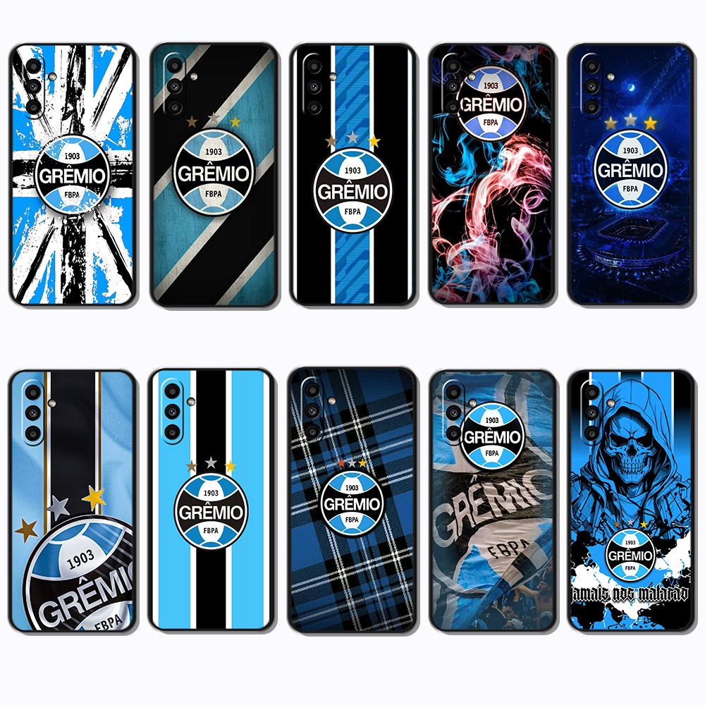 Para 3c Samsung Galaxy M15 M54 M62 M23 M14 M34 M35 M55 F15 F54 F62 gremio fbpa Macio Preto TPU Caso