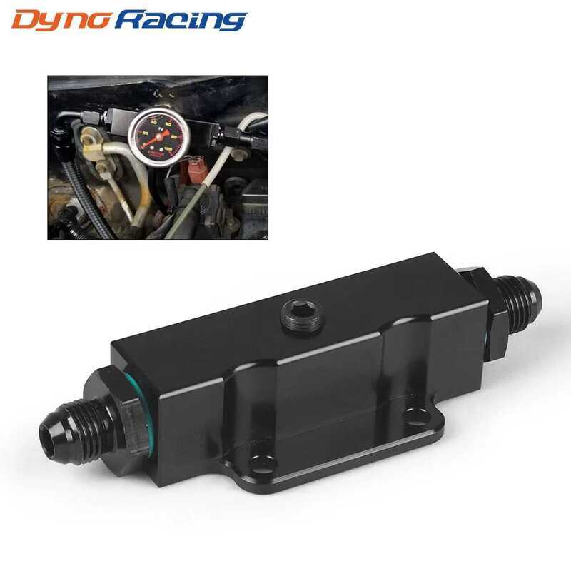 Filtro de combustível de alumínio modificado para carro, filtro 6AN embutido com Interface 1/8 NPT