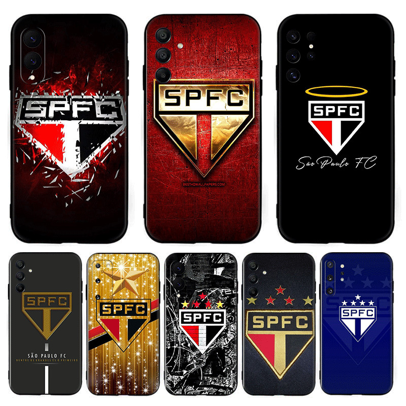 Clube De Futebol São Paulo jl . 9 Para Samsung S7 Edge S8 S9 Plus Compatibilidade TPU Capa De Telefone Macia Protetora