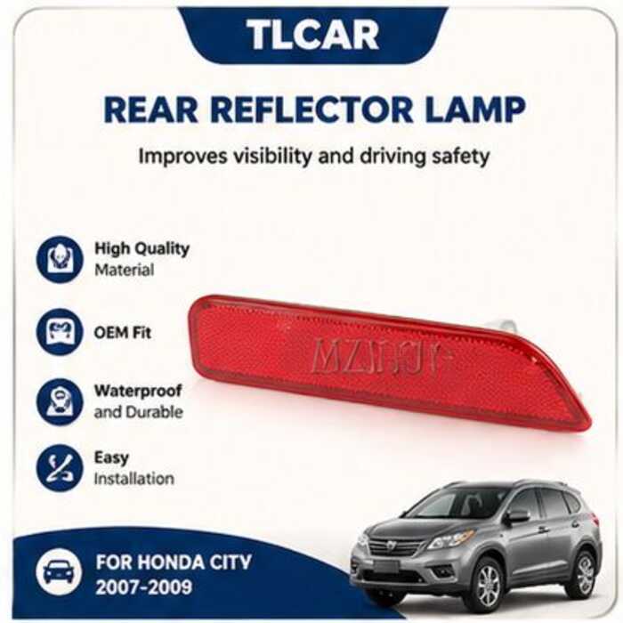 TLCAR Um Refletor De Para-Choque Traseiro Parleft E Direito HONDA CRV SWA CITY TM0 RE2 RE4 2007 2008 2009 Farol De Nebli