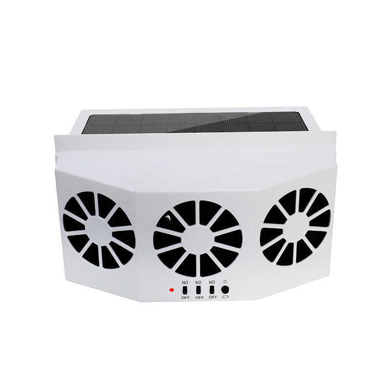 Carro 12v24v ventilador de carro Solar pequeno ventilador elétrico caminhão ventilador de cabeça dupla ventilador de aqu
