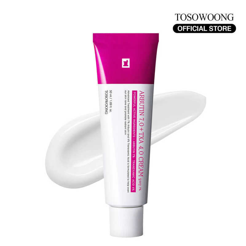 [TOSOWOONG] Arbutin 7 % + Ácido Tranexâmico 4 Creme , 70.000ppm , 40.000ppm TXA , Niacinamida , Glutationa , Manchas Esc