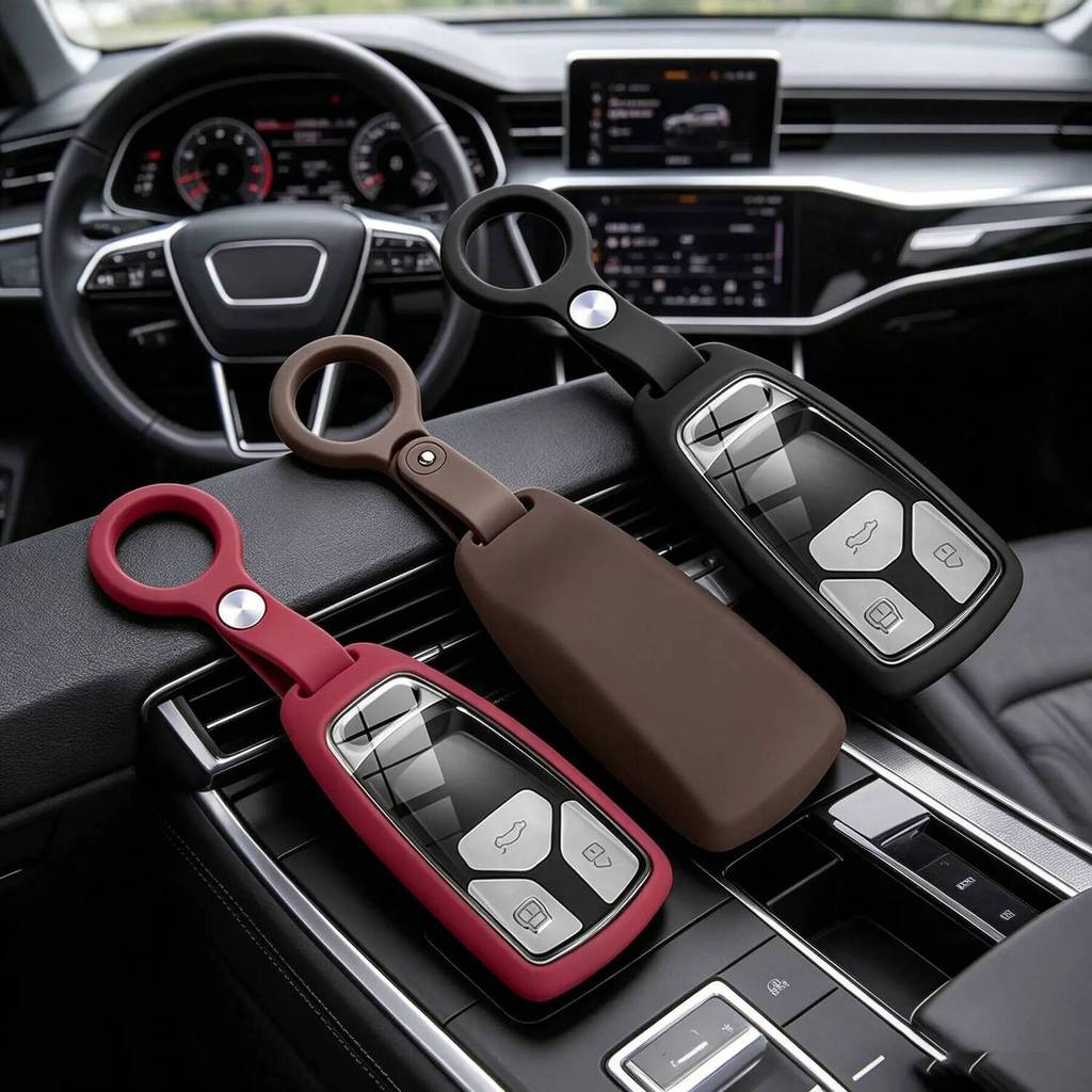 Audi A1 A3 8P A4 B9 A5 A6 C7 8S 8W A7 A8 Q3 Q5 Q7 Capa De Chave Macia E Sedosa 4M S4 S5 S6 S7 S8 RS3 RS6 SQ5 TTS TFSI Ta