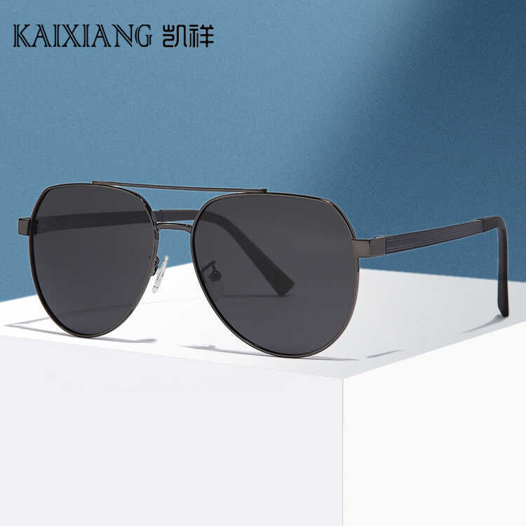 Óculos de sol masculino óculos de sol 2023 na moda condução Anti-ultravioleta polarizado óculos de sol grande rosto magr