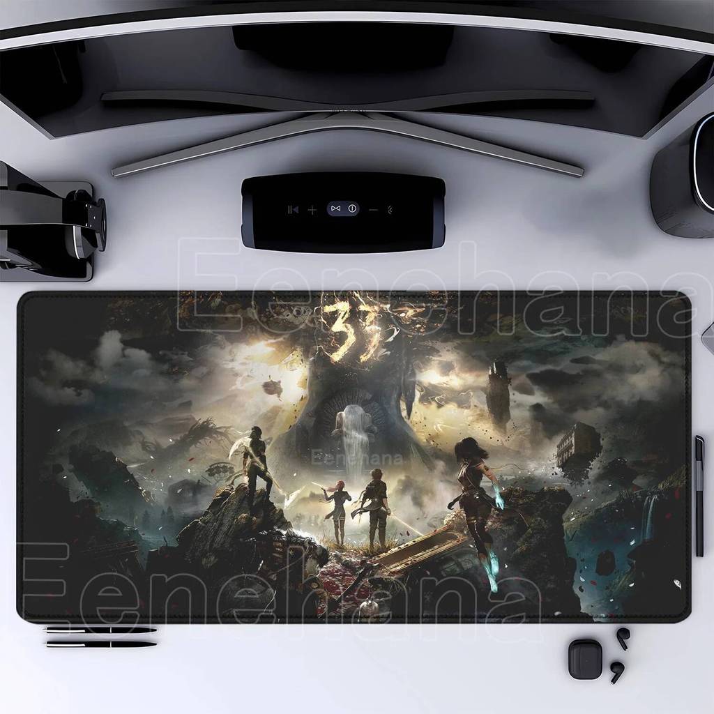 Jogo Quente Clair Obscur Expedição 33 gamer Antiderrapante Mouse pad Teclado De Borracha Jogos Escritórios Acessórios PC