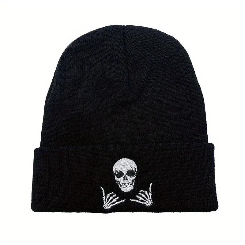 1pc Inverno Novo Chapéu De Malha Masculino Moda Versátil Hoodie Feminino Esportes Ao Ar Livre Lazer Quente Grosso Elásti