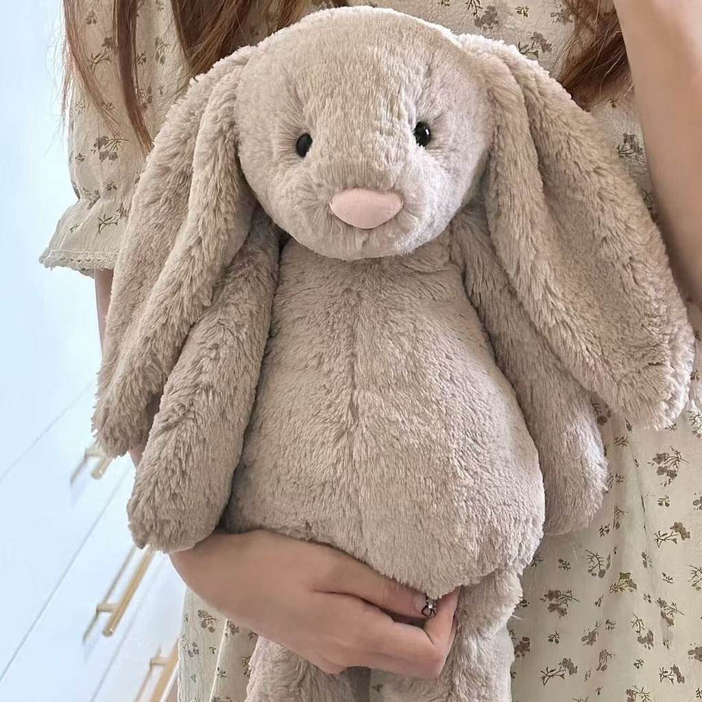Tímido Bonnie Rabbit Boneca de pelúcia Brinquedo de pelúcia Boneca de coelho de orelhas compridas