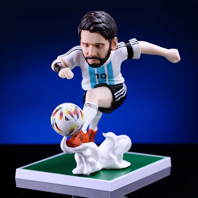 Vendas diretas Figura de estrela de futebol Argentina Superstar Modelo de brinquedo Ornamentos Figura da Copa do Mundo M