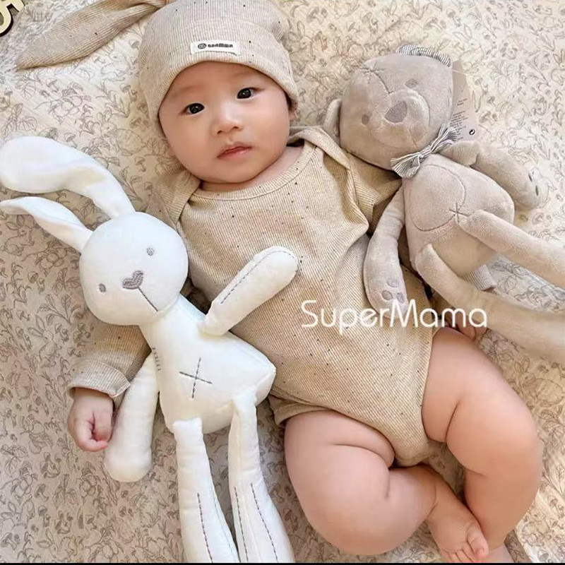 Bebê dormindo boneca Bonnie coelho dormindo calmante coelho boneca de pelúcia brinquedos infantis