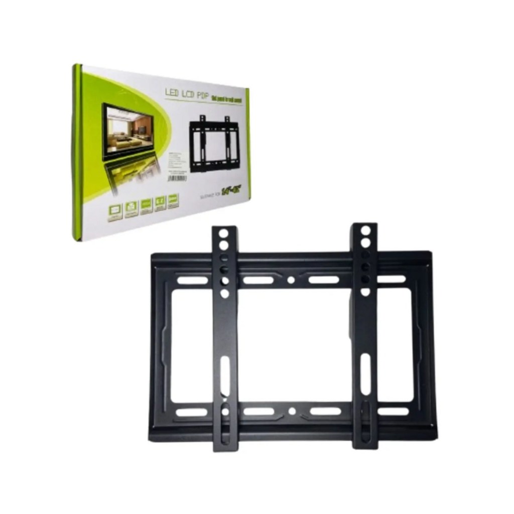 Suporte TV 14 a 42 Polegadas Fixo Parede Universal LED LCD Smart TV Até 25kg