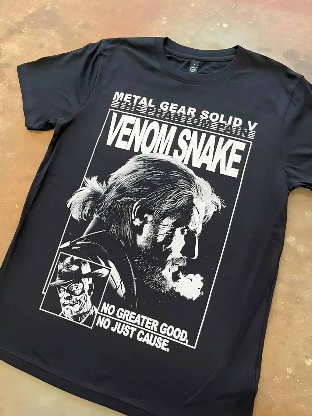 Promoção de Ano Novo 2026: Camiseta Metal Gear Solid V: Phantom Pair de Algodão Orgânico, Camiseta de Manga Curta Annual