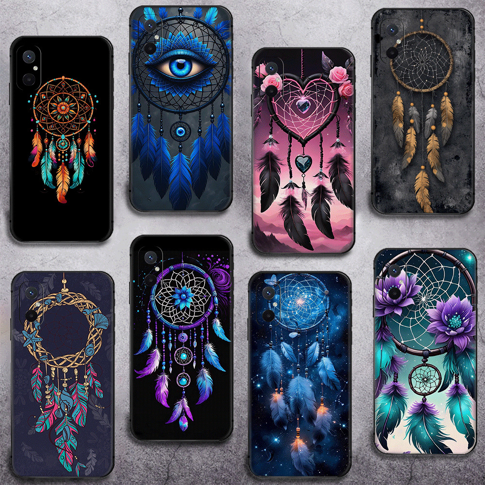 Para Redmi 6 6A Pro 7 7A 8 8A 9 9A 9C 9T NFC TPU Escudo Preto Caso De Telefone Macio Capa Protetora Elegante Mandala Dre