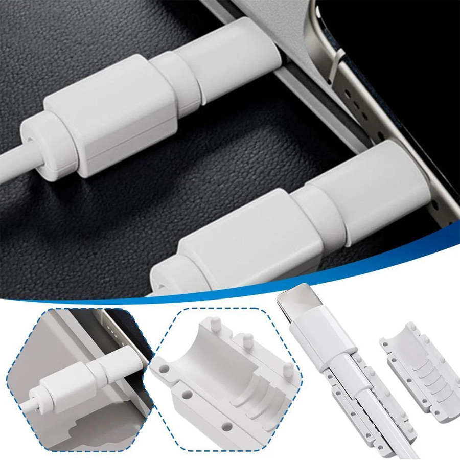 2 Peças-Protetor De Cabo De Silicone Flexível Para Carregador USB C/Relâmpago , Manga Anti-Quebra Telefone/Tablet/Laptop