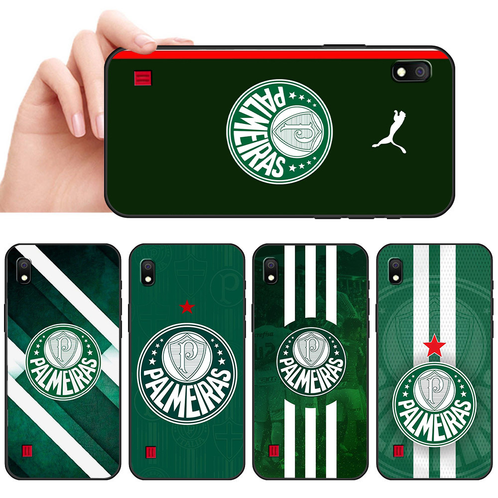 Capa De Telefone Preta Macia Para Samsung A6 A7 A8 A9 A01 A02 A10 A10S Capinha Verde Eca Bran Futebol Torcida Verdão Pro