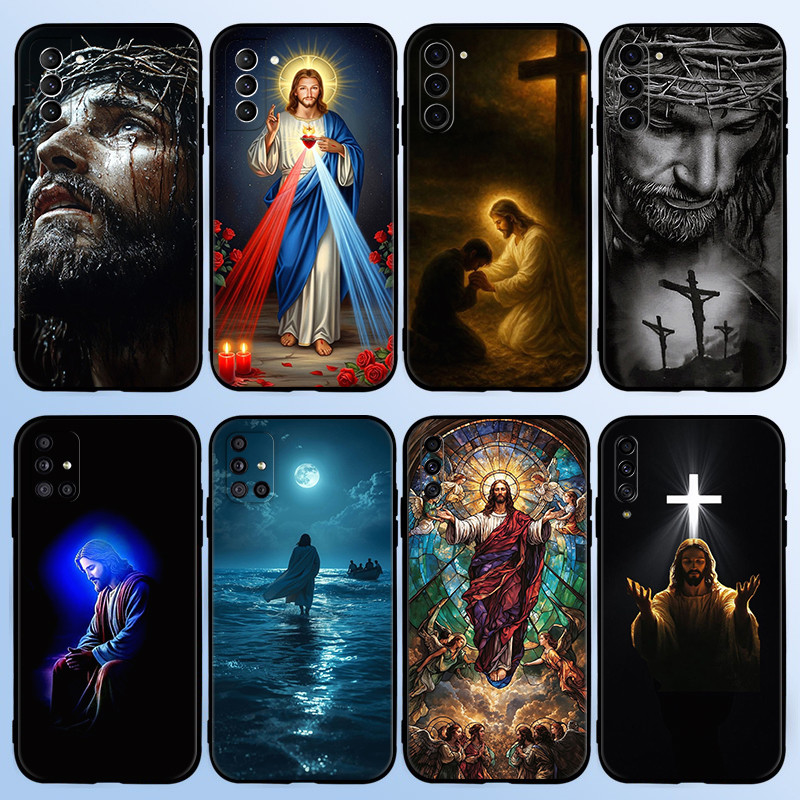 Para Samsung S7 Edge S8 Plus S9 S10 S10E Lite S20 Ultra Jesus Livá-Lo Longe Do Mal Invólucro 5Y20 Preto TPU Capa De Tele