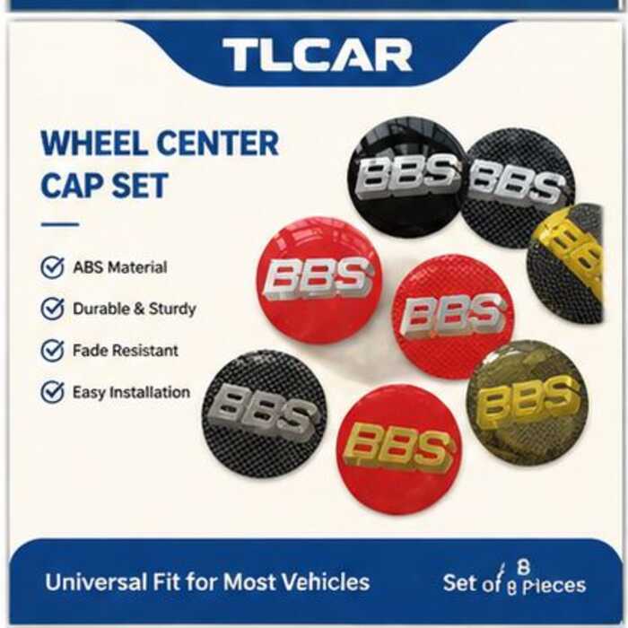 TLCAR LAIFU 4 Peças 56mm/65mm Logotipo Centro Da Roda Do Carro Tampa Cubo Emblema Adesivos Para Aro Esportivo BBS