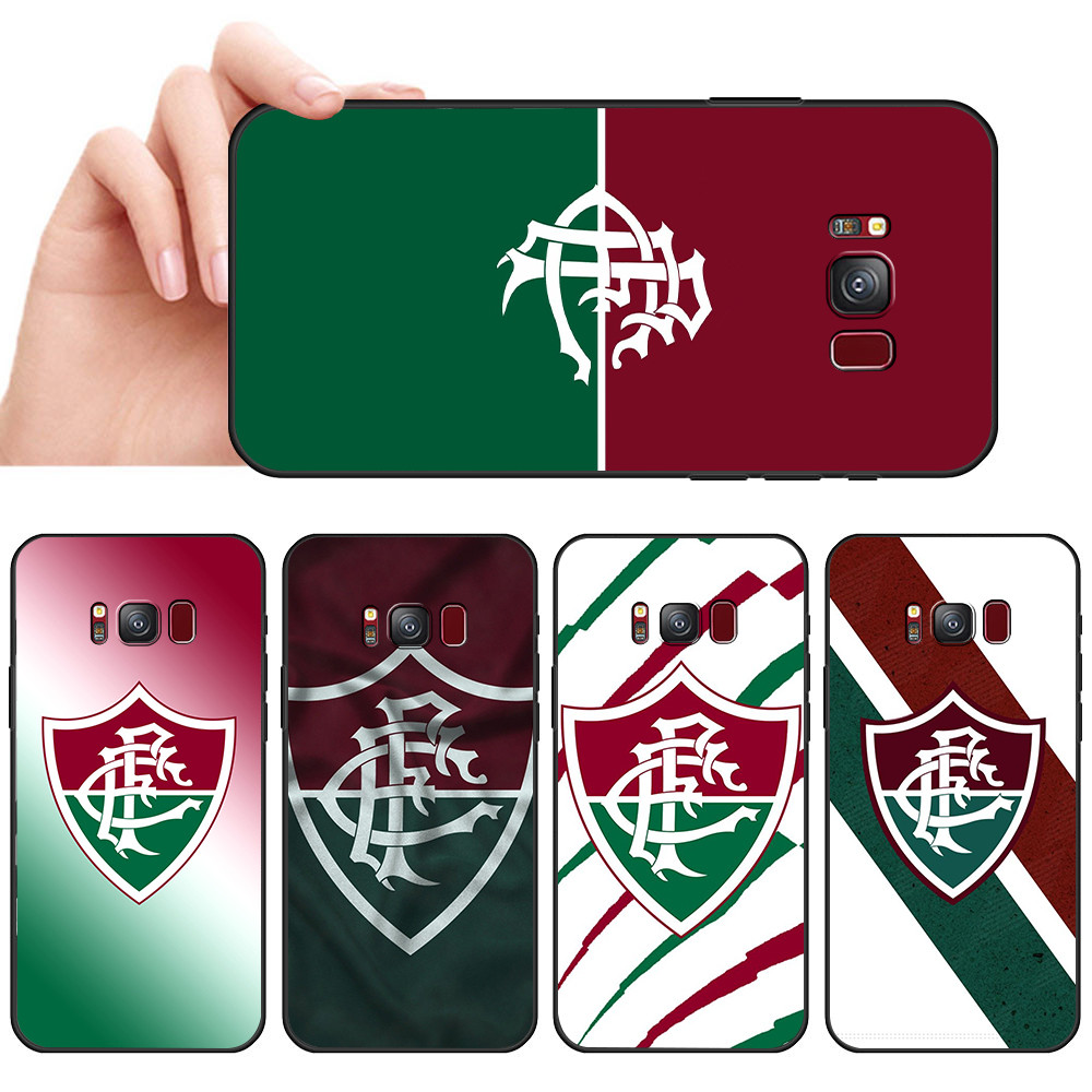 Capa De Telefone Preta Macia Para Samsung S6 S7 Edge S8 S9 S10 Plus Capinha Verde e Graná Futebol Torcida Tricolor das L