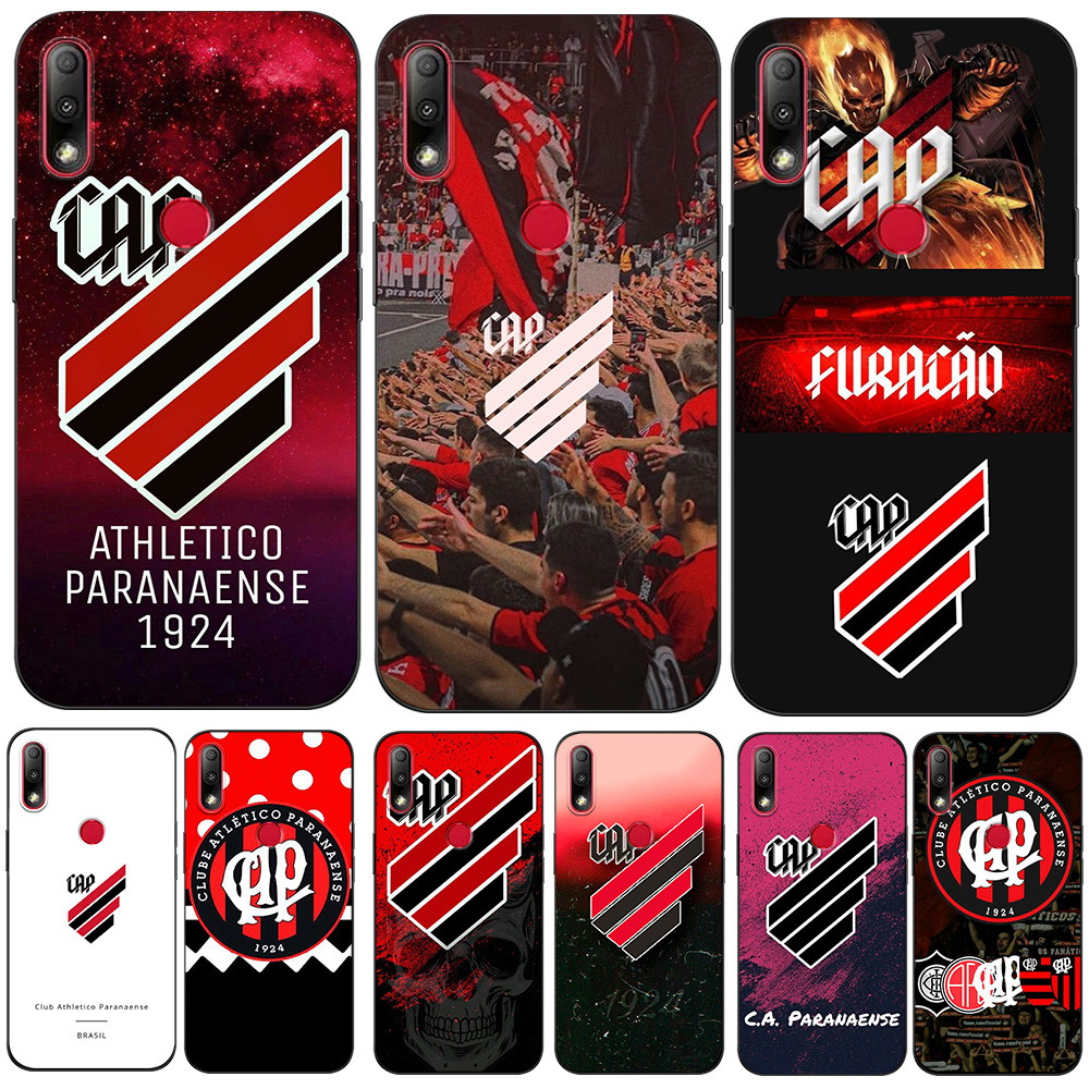 Capa Para ASUS Zenfone max ZB634KL Traseira De Telefone Silicone Macio Preto Tpu Atlético Paranaense Boné Vermelho Listr
