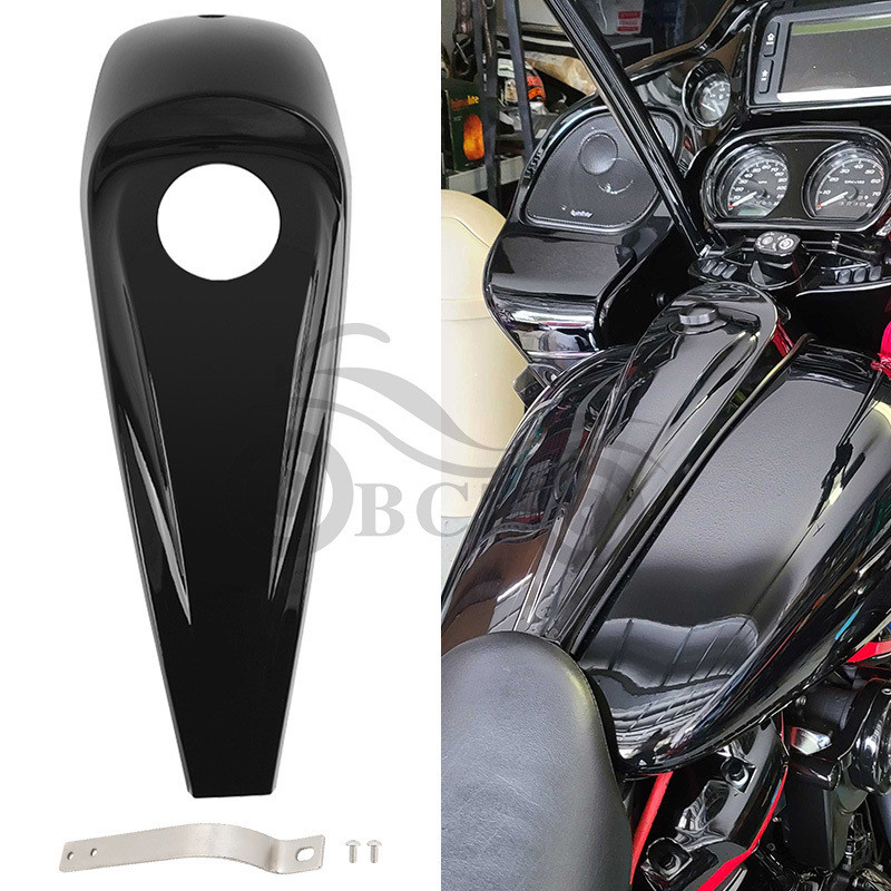 Acessórios da motocicleta adequados para Harley deslizando rua modificado tanque de combustível capa decorativa tampa do