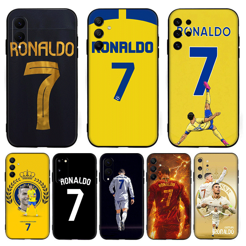 Camisa Estrela De Futebol CR7 e . 7 Para Samsung S7 Edge S8 S9 Plus Compatibilidade TPU Capa De Telefone Macia Protetora