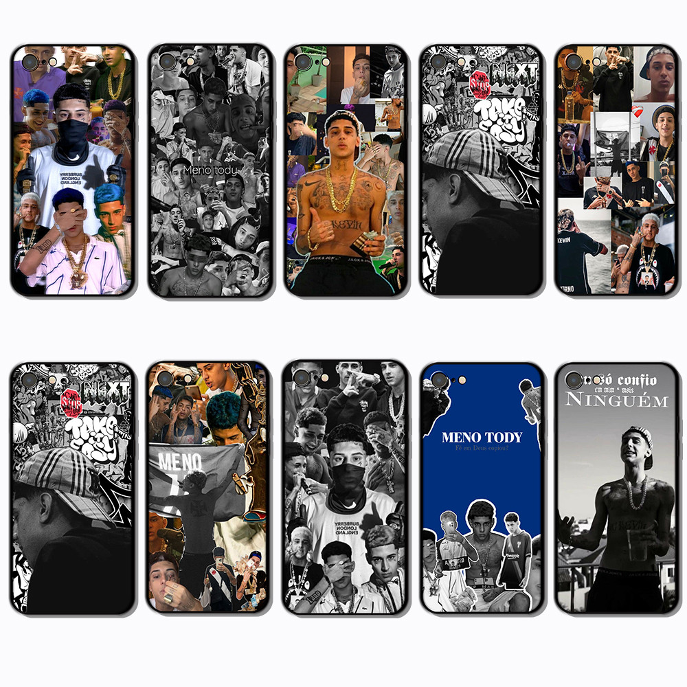 Para 3c iPhone 5 5s 6 6s 6 Plus 7 SE Meno Tody Capa De TPU Preta Macia