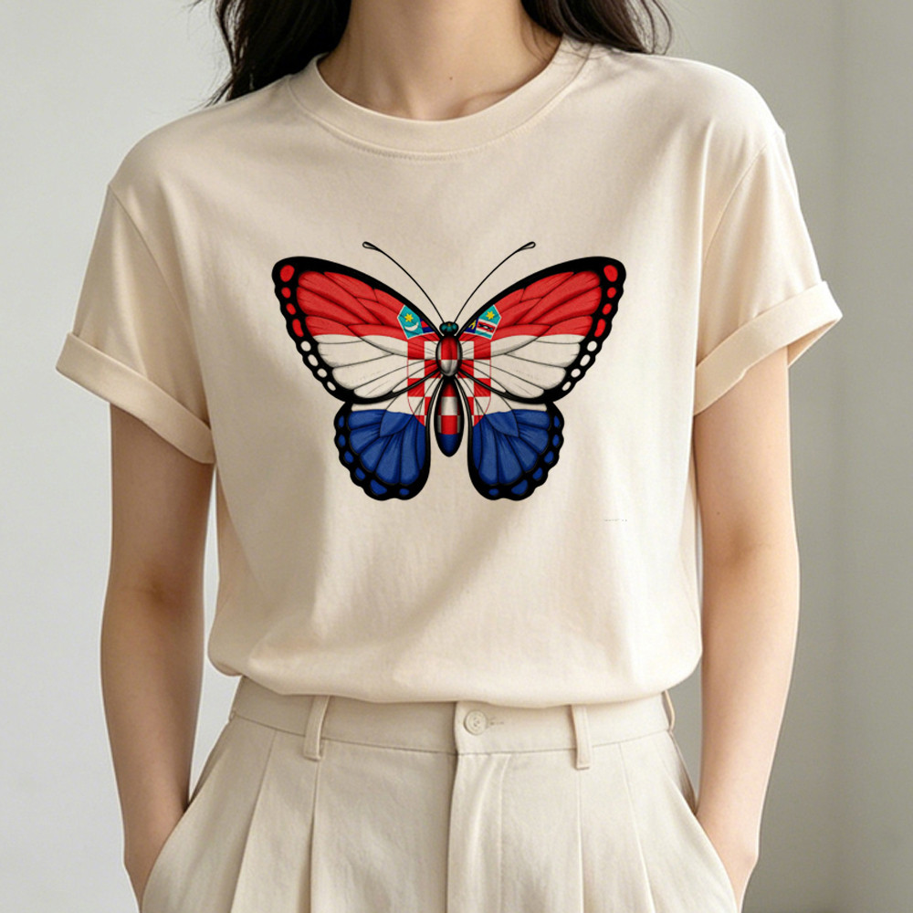 Camisa Da Croácia Feminina grunge harajuku Bonito Moda Coreana gyaru Camiseta Gráfico Estético